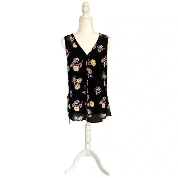ModCloth Floral Simple Decision Sleeveless Tunic Top - Picture 3 of 7